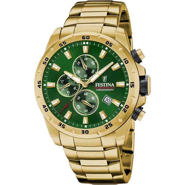 P_1_f20541_3 Αντρικό ρολόι FESTINA Chronograph με μπρασελέ