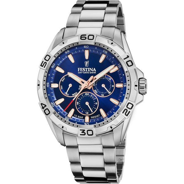Ανδρικό ρολόι FESTINA Multifunction με μπρασελέ