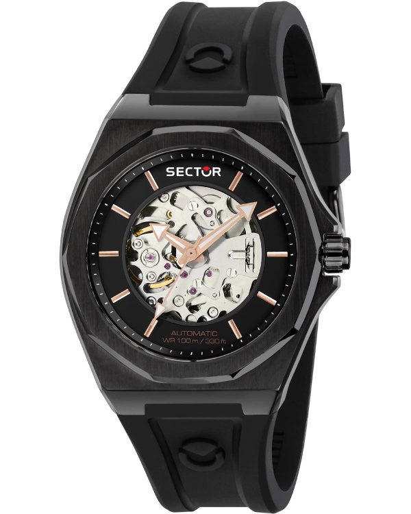 R3221528001_1 Ανδρικό ρολόι SECTOR 960 Automatic με σιλικόνη
