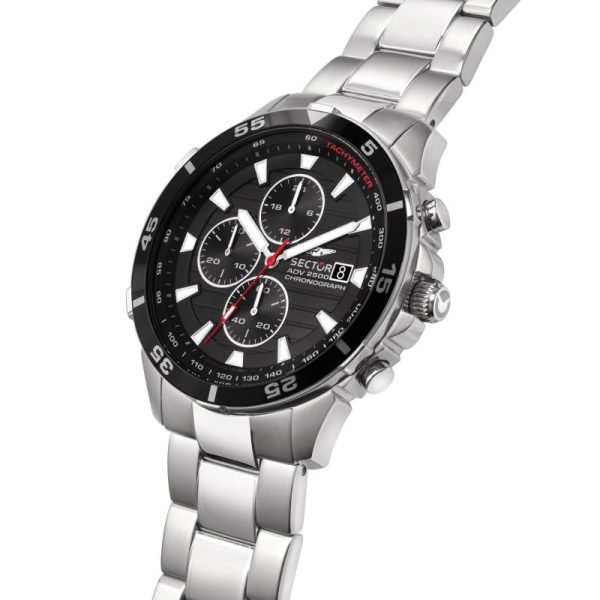 Aνδρικό ρολόι SECTOR ADV2500 Chronograph με μπρασελέ