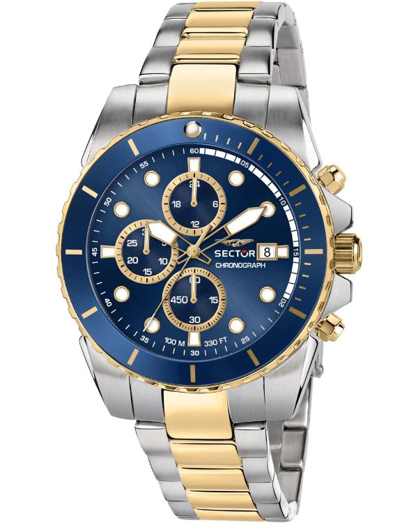 R3273776001_1 Aνδρικό ρολόι SECTOR 450 Chronograph με δίχρωμο μπρασελέ