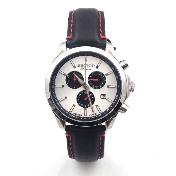 R3273785010 Ανδρικό ρολόι SECTOR CLASSIC με μαύρο δερμάτινο λουρί