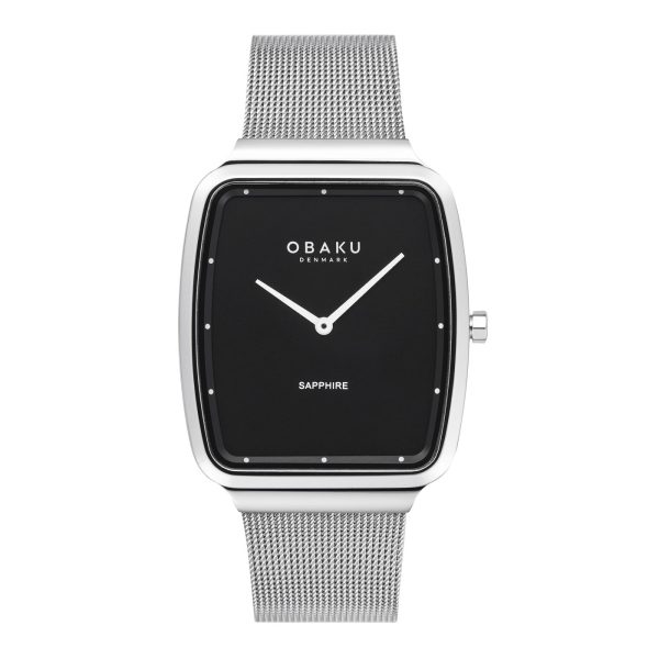 V267GXCBMC_TERN_ONYX-2 Αντρικό ρολόι OBAKU Tern με μπρασελέ