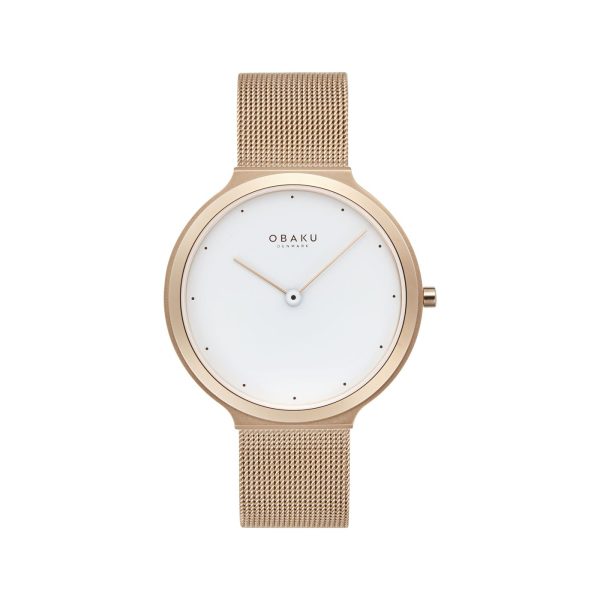 Γυναικείο ρολόι OBAKU Satin Lille με μπρασελέ