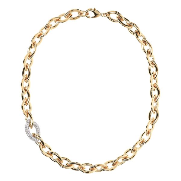 WSBZ01111Y_1200x1200 Γυναικείο κολιέ BRONZALLURE με φλοιό χρυσού Κ18 με ζιργκόν