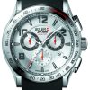 Ανδρικό ρολόι BULER Sky Hero Chronograph με μαύρο καουτσούκ