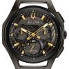 Αντρικό ρολόι BULOVA Curv Chronograph με μπρασελέ