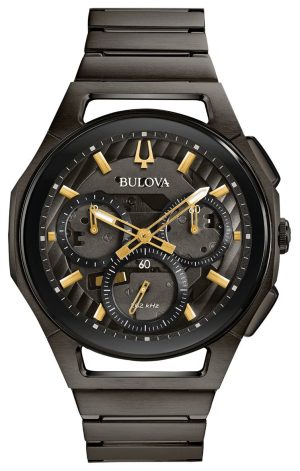 Αντρικό ρολόι BULOVA Curv Chronograph με μπρασελέ