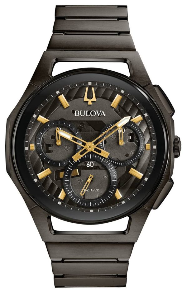 Αντρικό ρολόι BULOVA Curv Chronograph με μπρασελέ