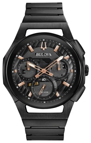 Αντρικό ρολόι BULOVA Curv Chronograph με μπρασελέ