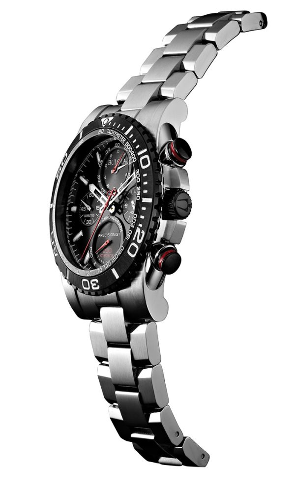 Ανδρικό ρολόι BULOVA Precisionist Chronograph 98B212 με μπρασελέ