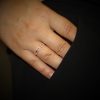 Γυναικείο δαχτυλίδι μισόβερο DIAMONDJOOLS από ροζ χρυσό Κ18 με διαμάντια BR:0.09ct
