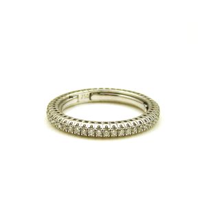 Γυναικείο δαχτυλίδι σειρέ ολόβερο DIAMONDJOOLS από λευκό χρυσό Κ18 με διαμάντια BR:0.53ct