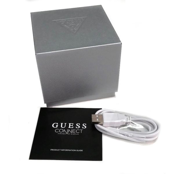 Ρολόι Smart watch GUESS CONNECT με μπλε καουτσούκ