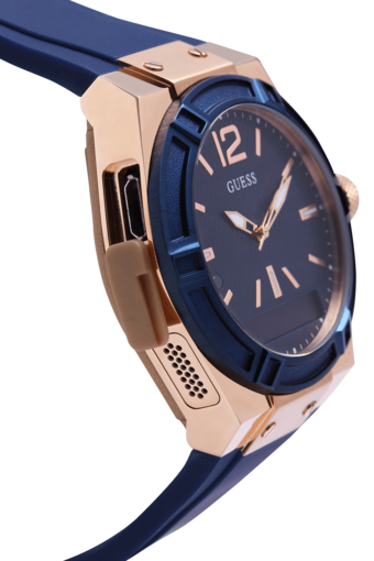Ρολόι Smart watch GUESS CONNECT με μπλε καουτσούκ