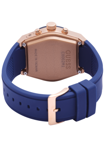 Ρολόι Smart watch GUESS CONNECT με μπλε καουτσούκ
