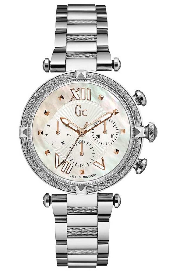 Γυναικείο ρολόι Guess Collection Chronograph με μπρασελέ