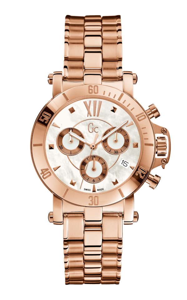 guess1 Γυναικείο ρολόι GUESS Collection X73008M1S chronograph με μπρασελέ