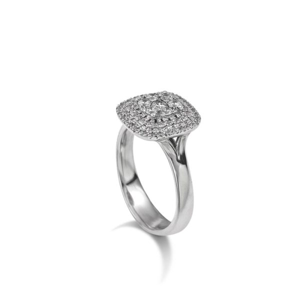illusion_daxtylidi_EM_236-F43 Γυναικείο δαχτυλίδι ροζέτα Diamondjools από λευκό χρυσό Κ18 με διαμάντια