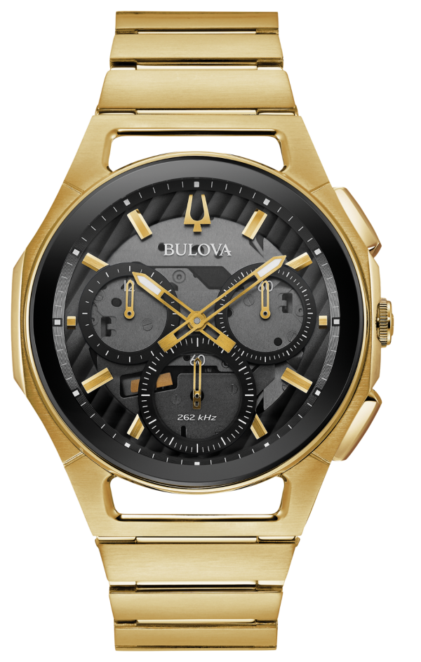 Αντρικό ρολόι BULOVA Curv Chronograph με μπρασελέ