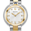 image1215 Γυναικείο ρολόι BULOVA Rubaiyat Diamond Collection με μπρασελέ δίχρωμο