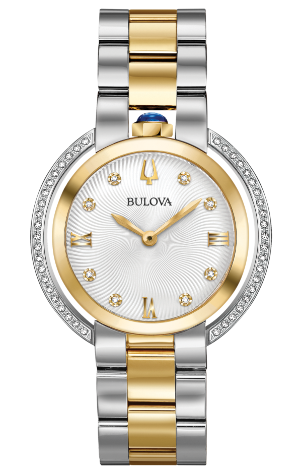 image1215 Γυναικείο ρολόι BULOVA Rubaiyat Diamond Collection με μπρασελέ δίχρωμο