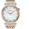 Γυναικείο ρολόι BULOVA Diamond Collection Regatta με μπρασελέ δίχρωμο