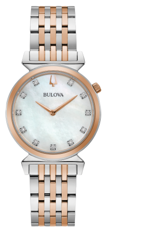 Γυναικείο ρολόι BULOVA Diamond Collection Regatta με μπρασελέ δίχρωμο