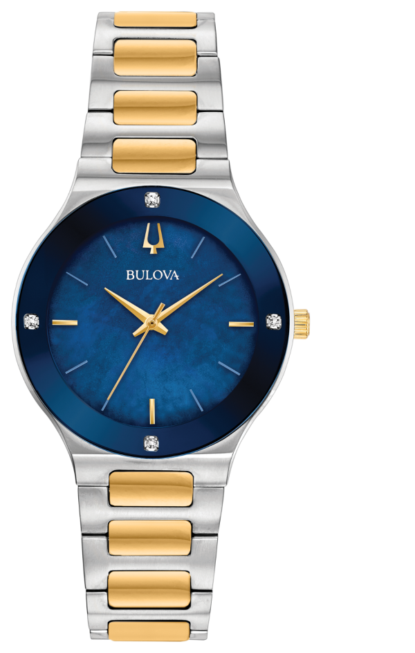 image149 Γυναικείο ρολόι BULOVA Diamond Collection Futuro με μπρασελέ δίχρωμο