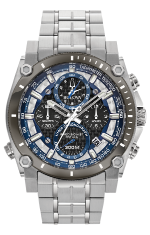 Αντρικό ρολόι BULOVA Precisionist Champlain Chronograph με μπλρασελέ