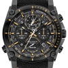 image33 Αντρικό ρολόι BULOVA Precisionist Champlain Chronograph με μαύρο λουρί