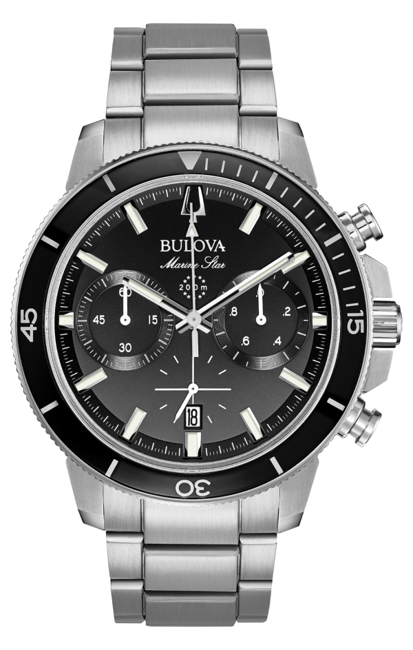 Ανδρικό ρολόι BULOVA Chronograph Marine Star Collection με μπρασελέ