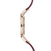 Γυναικείο ρολόι OBAKU Sol Cherry με κερασί δερμάτινο λουρί