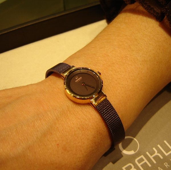 Γυναικείο ρολόι OBAKU Spire Walnut με μπρασελέ