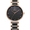Γυναικείο ρολόι OBAKU Glad Wallnut V189LXVJSJ με μπρασελέ