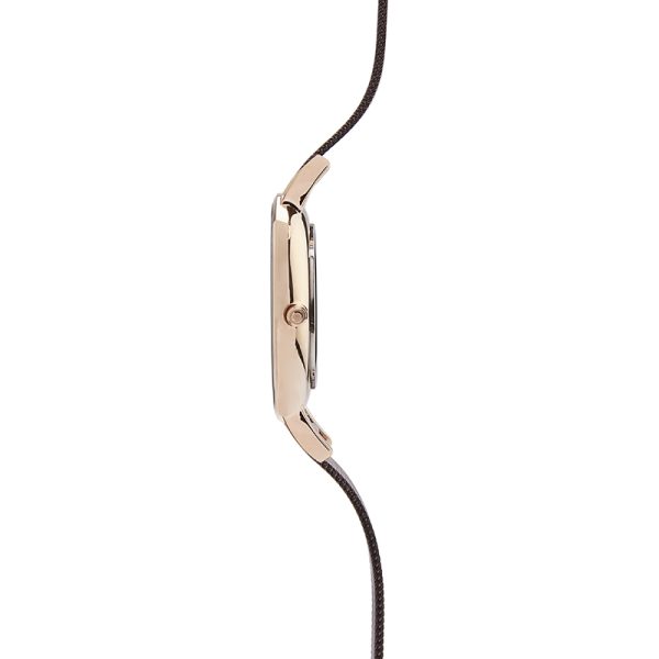 oba41 Γυναικείο ρολόι OBAKU Lun Walnut μπρασελέ