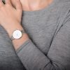 oba44 Γυναικείο ρολόι OBAKU Lun Gold Bl δίχρωμο με μπρασελέ