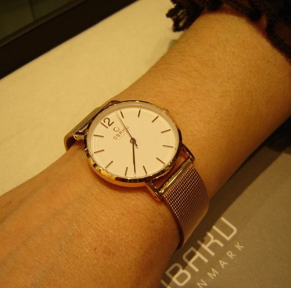 oba46 Γυναικείο ρολόι OBAKU Mark Lille Rose με μπρασελέ