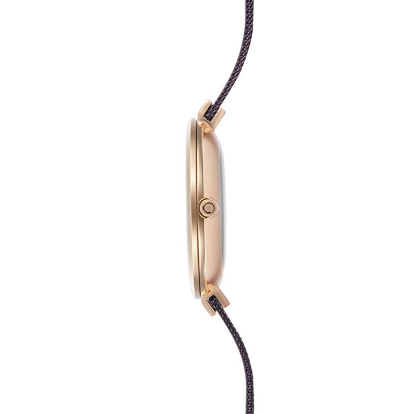 oba56 Γυναικείο ρολόι OBAKU Blomme Walnut με μπρασελέ