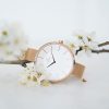 oba58 Watch OBAKU Sand Rose Watch OBAKU Spire Azure with mesh bracelet