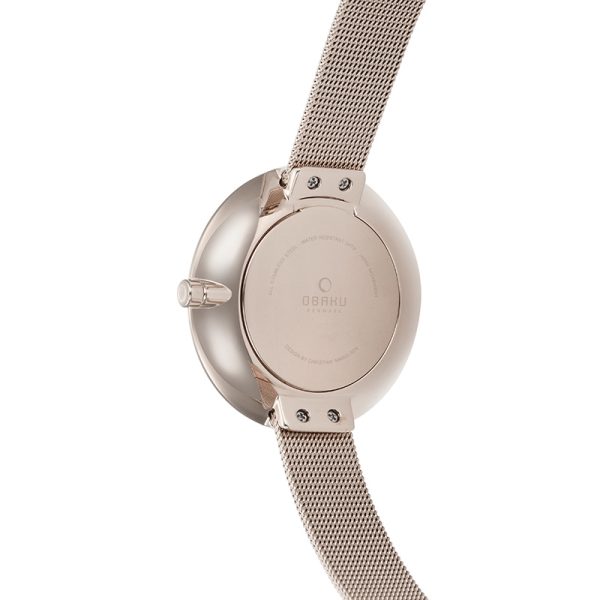 oba59 Watch OBAKU Sand Rose Watch OBAKU Spire Azure with mesh bracelet