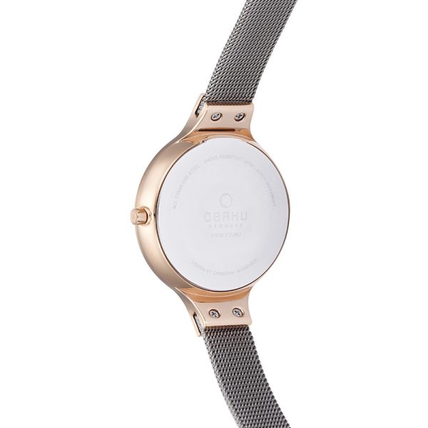 Γυναικείο ρολόι OBAKU Sky Granite με μπρασελέ,δίχρωμο