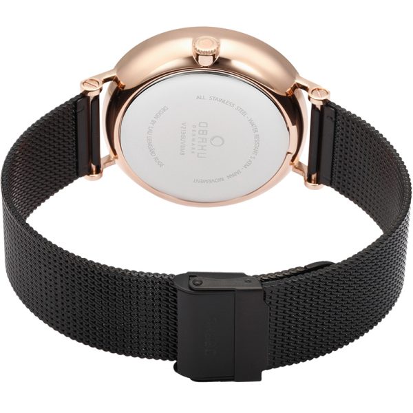 oba68 Ανδρικό ρολόι OBAKU Elm Night με μπρασελέ