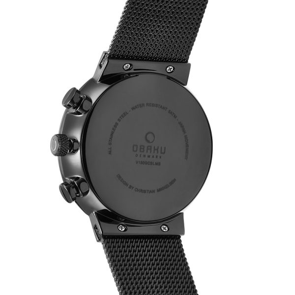 oba74 Ανδρικό ρολόι OBAKU Storm Thunder Chronograph με μπρασελέ