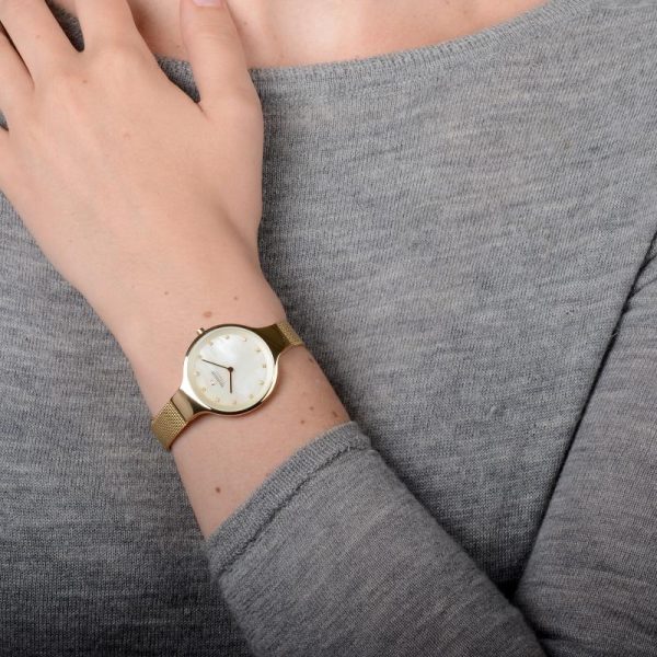 Γυναικείο ρολόι OBAKU Sky Gold με μπρασελέ