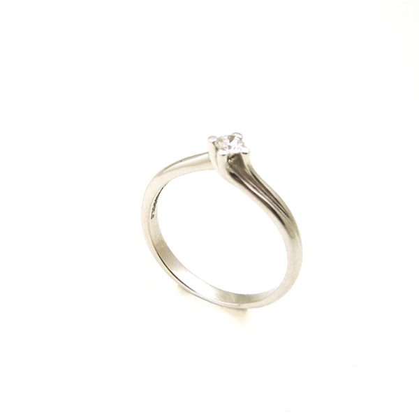 ring175 Μονόπετρο δαχτυλίδι DIAMONDJOOLS 9232/02 από λευκό χρυσό Κ18 με διαμάντι BR:0.13ct
