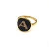 ring37 Γυναικείο δαχτυλίδι μονόγραμμα 11993/02 από κίτρινο χρυσό Κ14