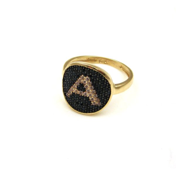 ring37 Γυναικείο δαχτυλίδι μονόγραμμα 11993/02 από κίτρινο χρυσό Κ14