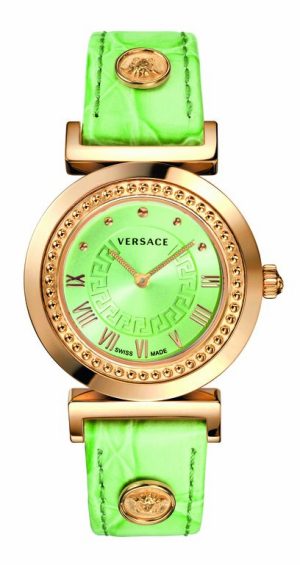 versace7 Γυναικείο ρολόι VERSACE Vanity P5Q80D220S220 με λαχανί δερμάτινο λουρί